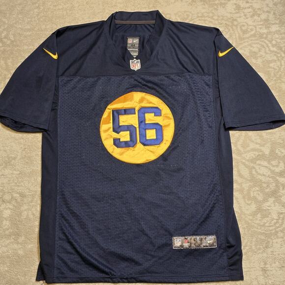 Green Bay Packers Jersey Mens L Julius Peppers 56 Throwback Nike - Picture 1 of 8